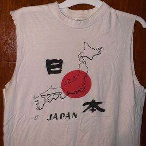 Japan Shine Sleeveless Shirt. Size M